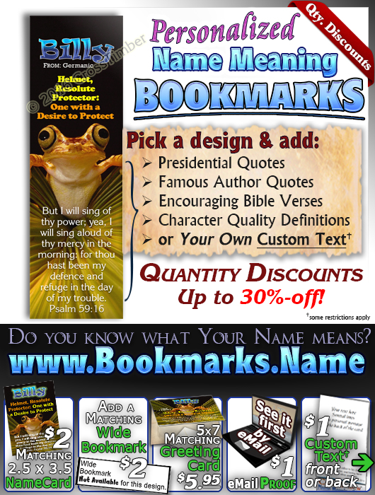 BM-AN36, Name Meaning Bookmark, Personalized with Bible Verse or Famous Quote,