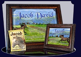 BM-AN48, Name Meaning Bookmark, Personalized with Bible Verse or Famous Quote, jacob brown horse houses