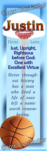 BM-SP04, Name Meaning Bookmark, Personalized with Bible Verse or Famous Quote,