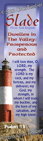 BM-LH36, Name Meaning Bookmark, Personalized with Bible Verse or Famous Quote,, personalized, lighthouse light slade